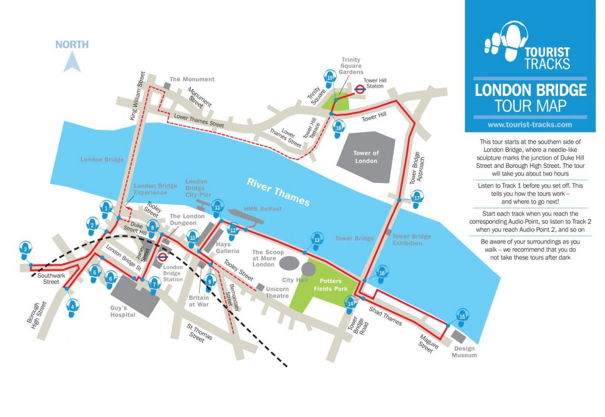 mapa London bridge