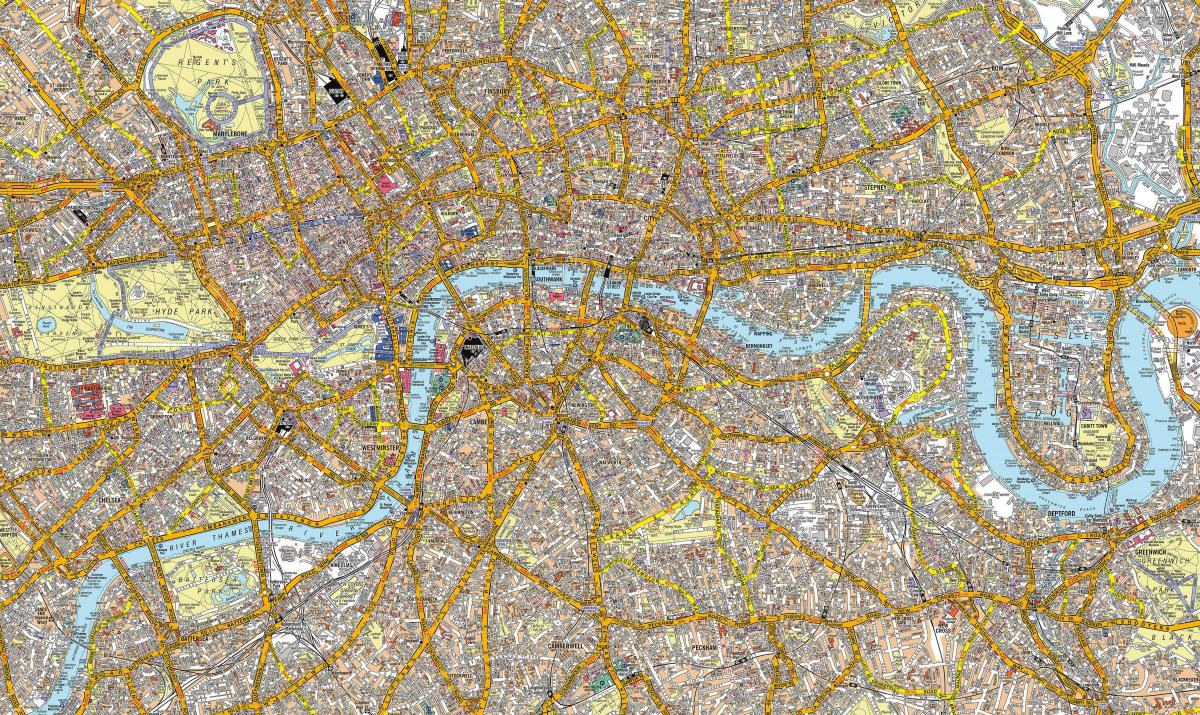 ulice mapa Londýna