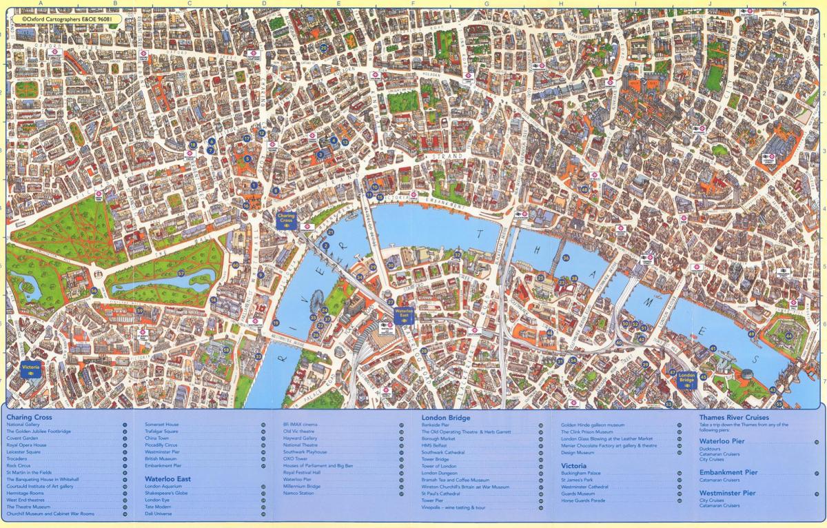 Londýn, spojené království mapa