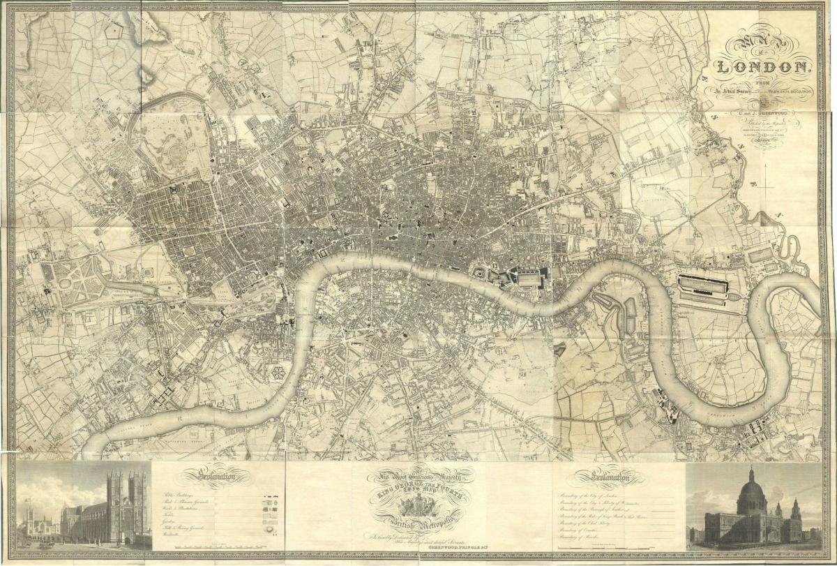 mapa viktoriánského Londýna