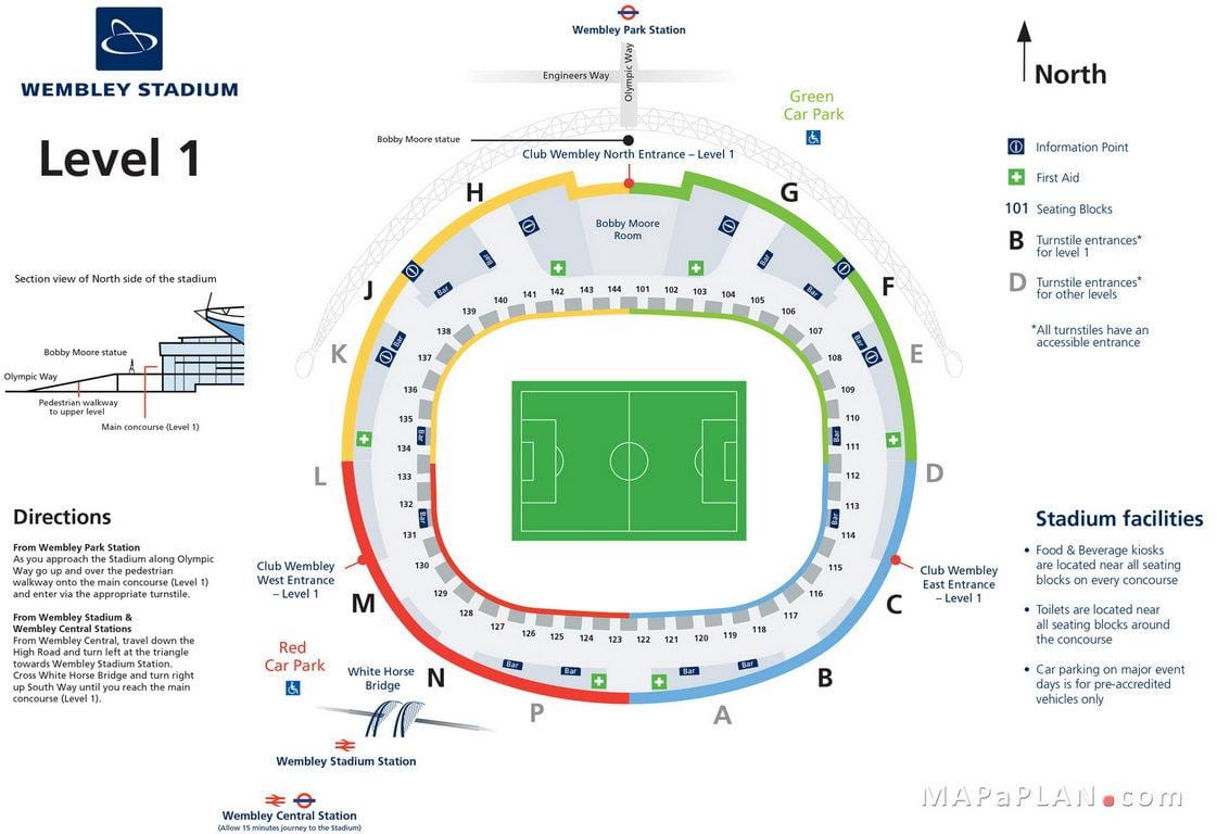 wembley Londýn mapa