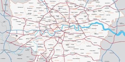 Mapa greater London