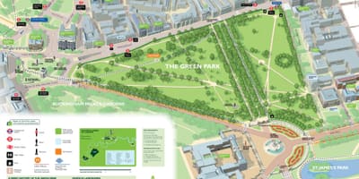 Mapa Green park