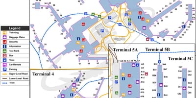 Mapa heathrow terminal