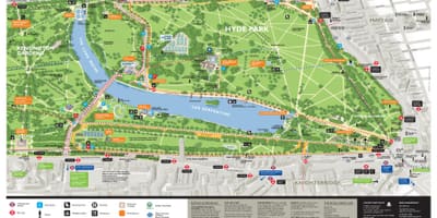 Mapa hyde park London