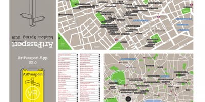 Mapa galerií v Londýně