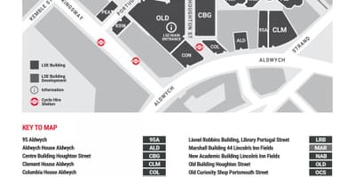 London School of Economics mapě